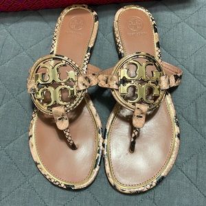 Tory Burch size 9 blush roccia/gold